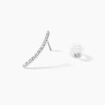 Bijoux D'oreilles Eleana Or Blanc Oxyde De Zirconium - Piercings d'oreilles Femme | Marc Orian