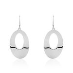 Boucles D'oreilles Pendantes Hilarius Acier Blanc - Pendantes Femme | Marc Orian