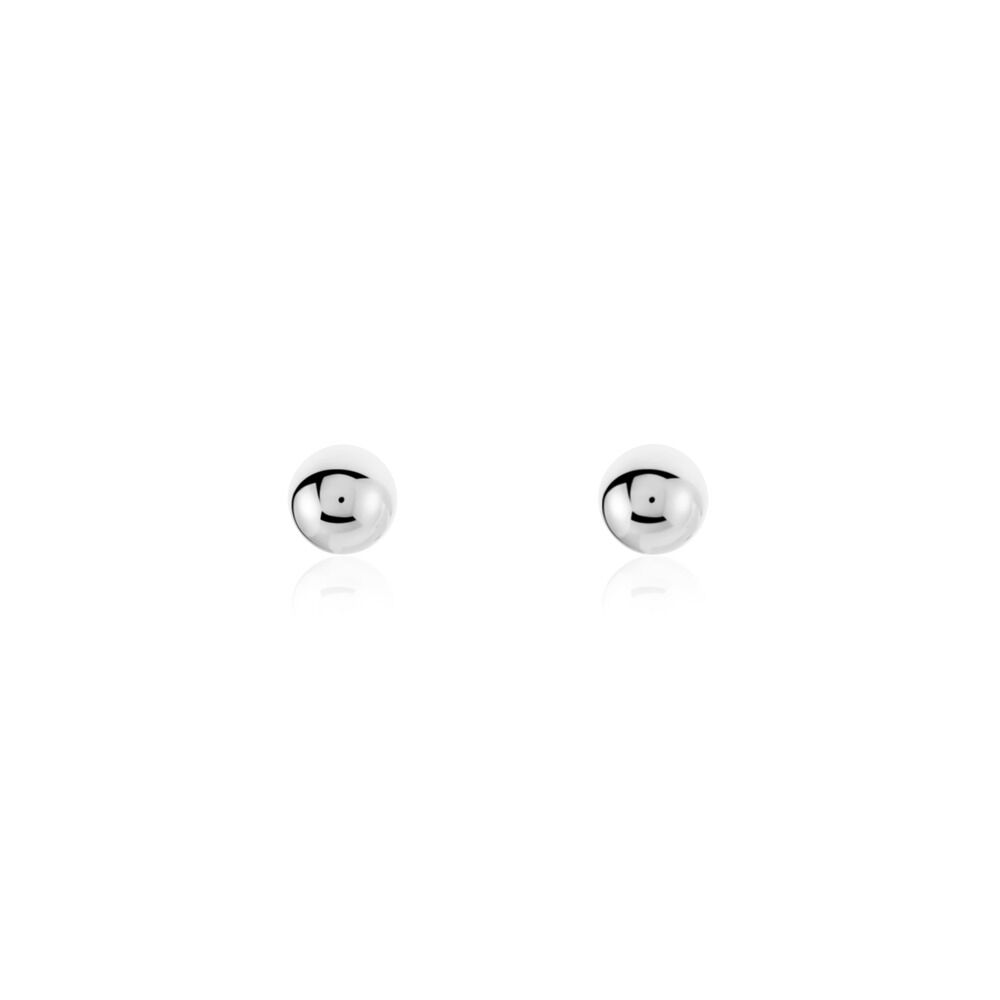 Boucles D'oreilles Puces Or Blanc Fidelia - Puces Femme | Marc Orian