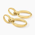 Boucles D'oreilles Pendantes Zeilah Acier Jaune - Pendantes Femme | Marc Orian