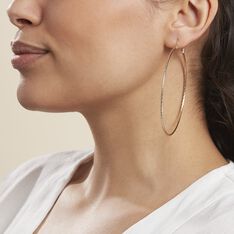 Créoles Anusha Plaqué Or Jaune - Boucles d'oreilles Créoles Femme | Marc Orian