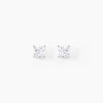 Boucles D'oreilles Puces Argent Blanc Alys Oxyde De Zirconium - Puces Femme | Marc Orian