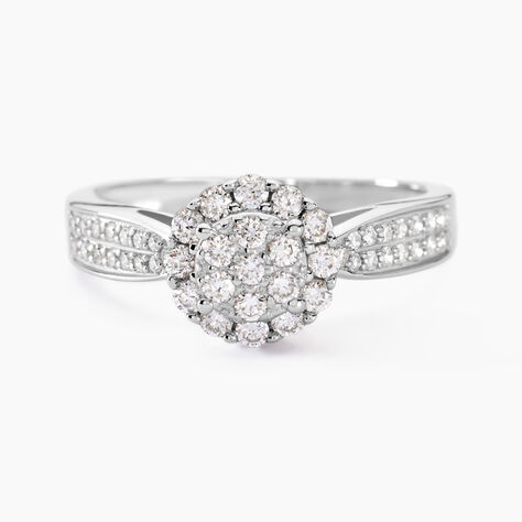 Bague Chou Or Blanc Diamant - Bagues fian&ccedil;ailles Femme | Marc Orian