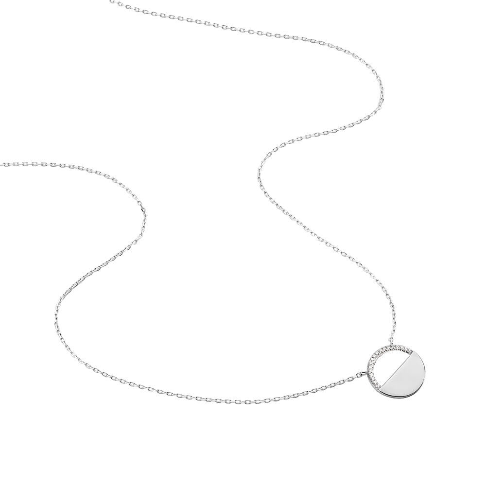 Collier Vivienne Argent Blanc Oxyde De Zirconium - Colliers avec pierres Femme | Marc Orian