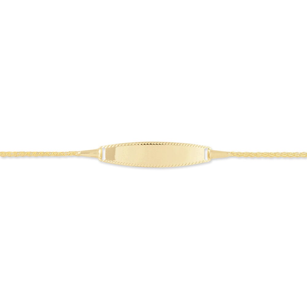 Bracelet Identité Euriel Maille Palmier Or Jaune - Gourmettes Enfant | Marc Orian