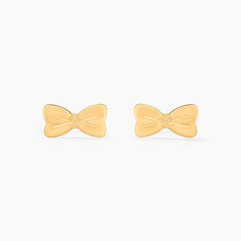 Boucles D'oreilles Puces Evonne Noeud Or Jaune - Puces Enfant | Marc Orian