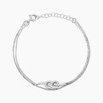 Bracelet Hadya Argent Blanc Oxyde De Zirconium - Bracelets fantaisie Femme | Marc Orian
