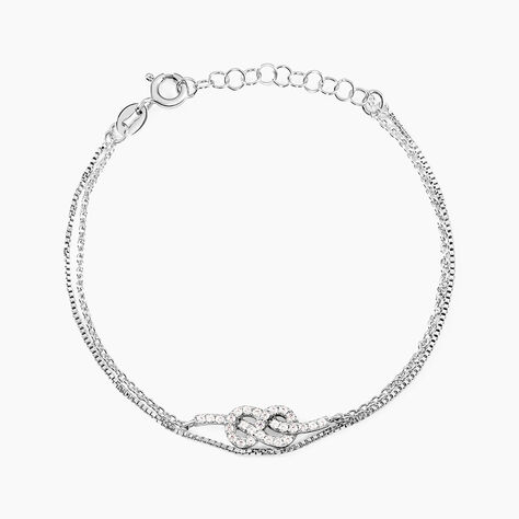 Bracelet Hadya Argent Blanc Oxyde De Zirconium - Bracelets fantaisie Femme | Marc Orian