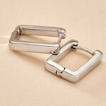 Cr&eacute;oles Keiko Argent Blanc - Cr&eacute;oles Femme | Marc Orian