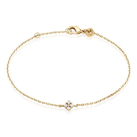 Bracelet éclat Perlé Plaqué Or Oxyde De Zirconium - Bracelets chaînes Femme | Marc Orian