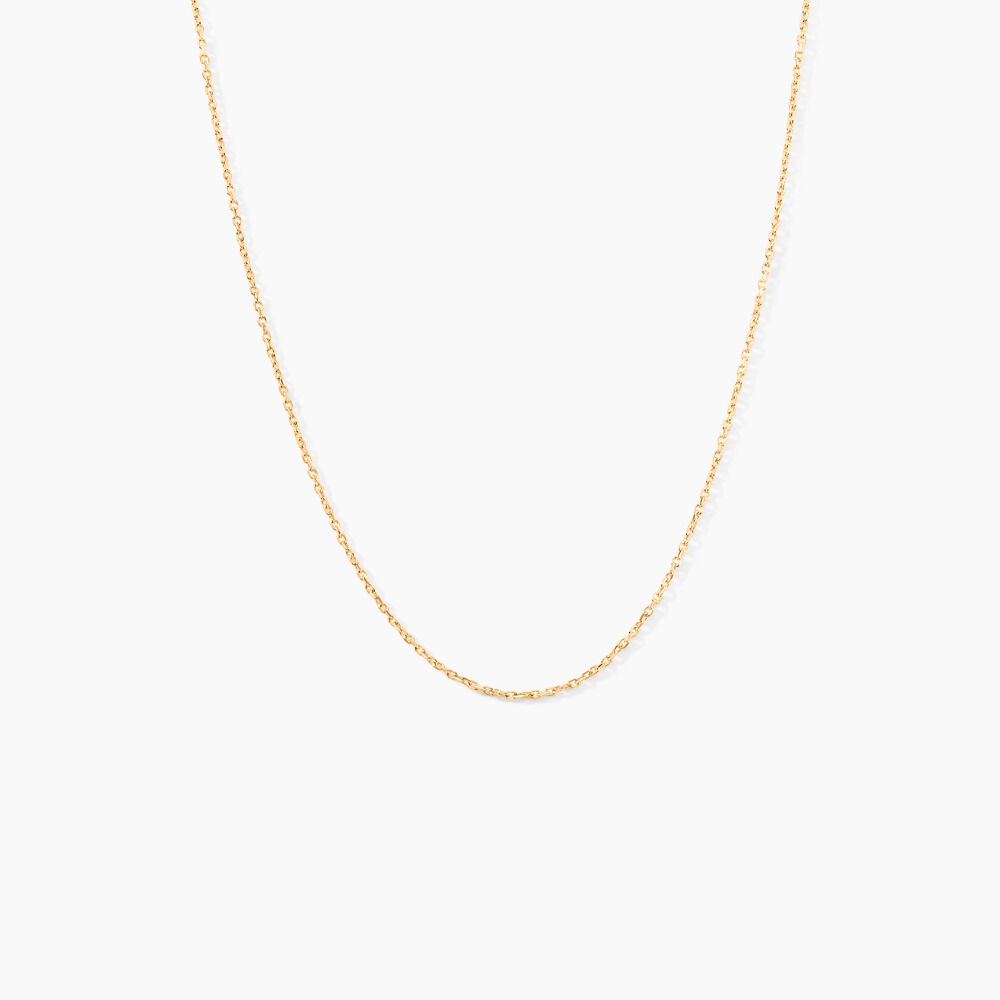 Cha&icirc;ne Igoa Maille For&ccedil;at Diamantee Or Jaune - Chaines Femme | Marc Orian