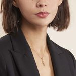 Collier Ishaae Plaqu&eacute; Or Jaune Oxyde De Zirconium - Colliers avec pierres Femme | Marc Orian