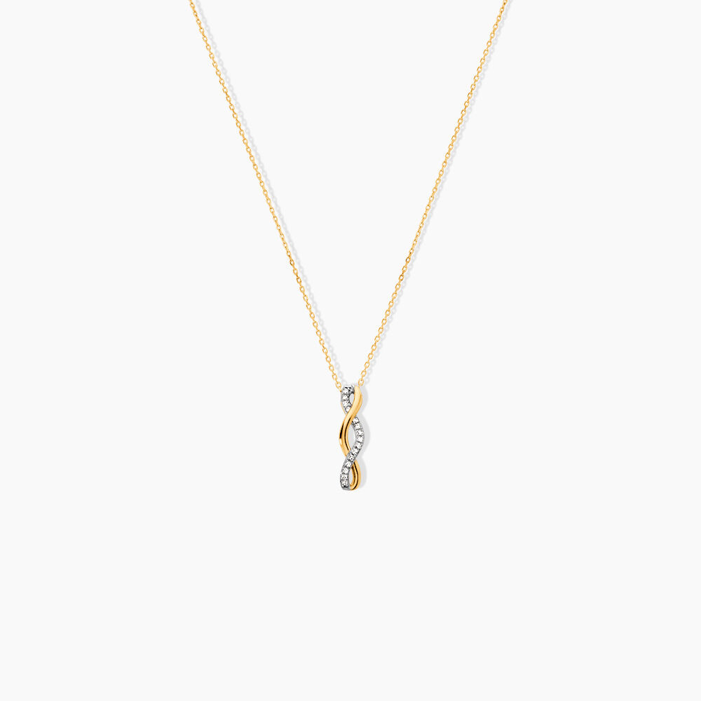 Collier Nucia Or Jaune Diamant - Colliers avec pierres Femme | Marc Orian