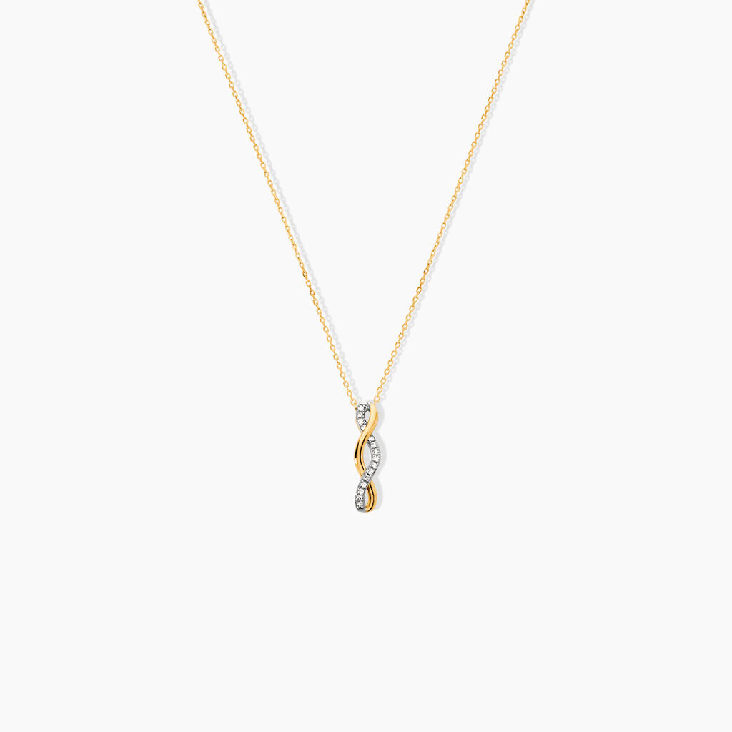 Collier Nucia Or Jaune Diamant - Colliers avec pierres Femme | Marc Orian