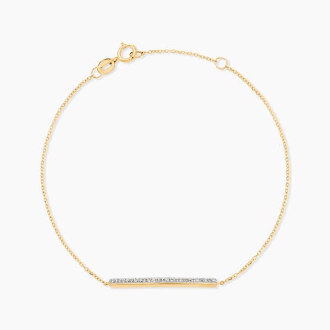Bracelet Sahteene Or Jaune Diamant - Bracelets cha&icirc;nes Femme | Marc Orian