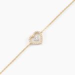 Bracelet Cortney Or Jaune Oxyde De Zirconium - Bracelets cha&icirc;nes Femme | Marc Orian