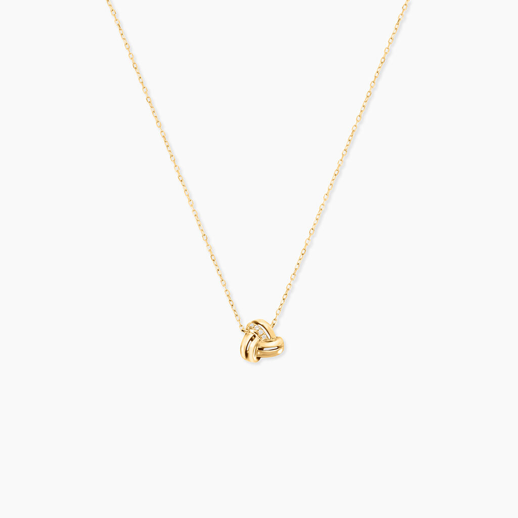Collier Munro Or Jaune Oxyde De Zirconium - Colliers avec pierres Femme | Marc Orian