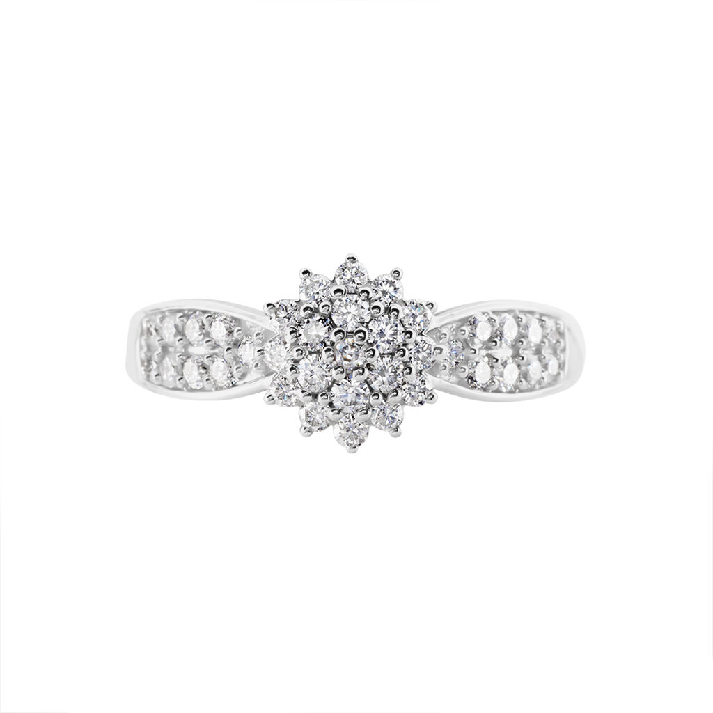 Bague Chouvia Or Blanc Diamant Synthétique - Bagues fiançailles Femme | Marc Orian