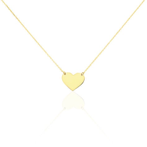 Collier Helenia Coeur Gravable Or Jaune - Bijoux personnalisés Enfant | Marc Orian