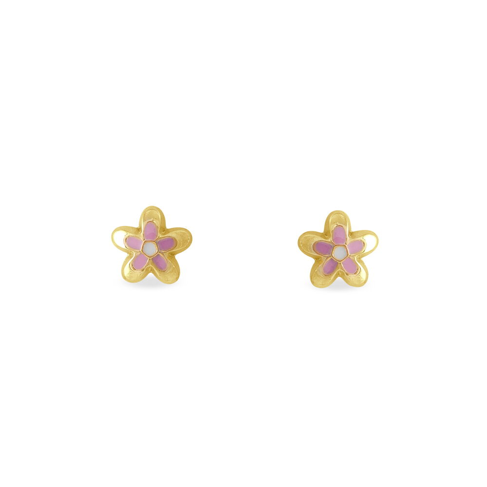 Boucles D'oreilles Puces Tammie Fleur Or Jaune - Puces Enfant | Marc Orian