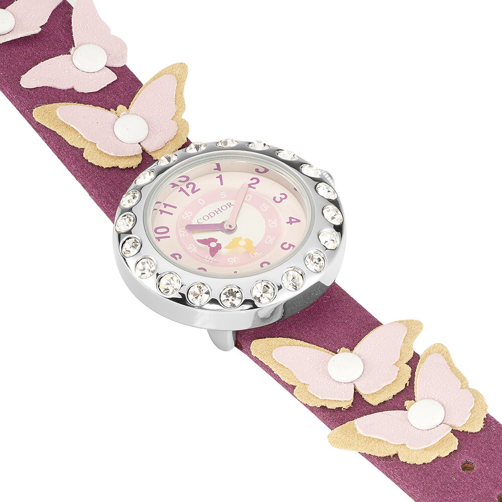 Montre Codhor Kid Papillon Rose - Montres étanches Enfant | Marc Orian