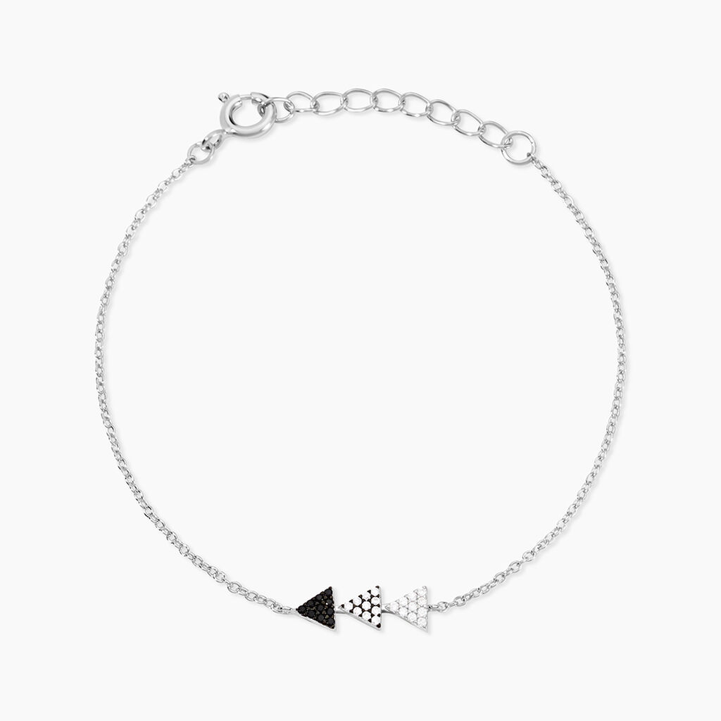 Bracelet Chleo Argent Blanc Oxyde De Zirconium - Bracelets fantaisie Femme | Marc Orian