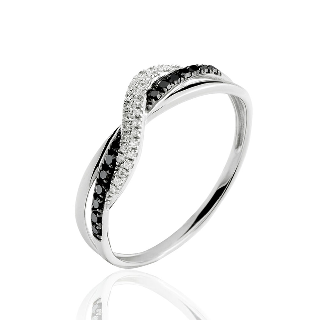 Bague Valencia Or Blanc Diamant - Bagues pierres précieuses Femme | Marc Orian
