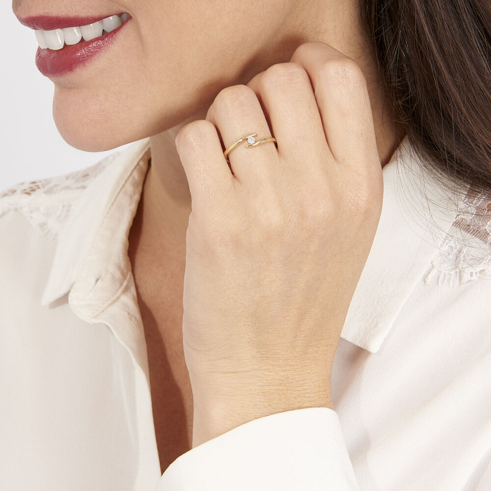 Bague Nolah Or Jaune Diamant - Parures de mariage Femme | Marc Orian