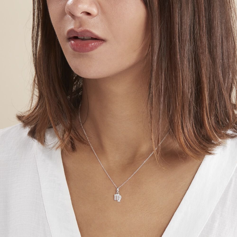 Collier Astra Argent Blanc Oxyde De Zirconium - Colliers avec pierres Femme | Marc Orian