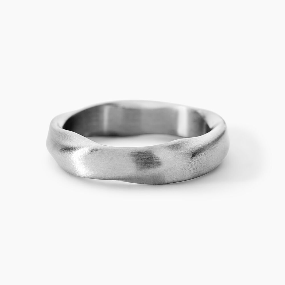 Bague Barclay Acier Blanc - Bijoux fantaisie Homme | Marc Orian