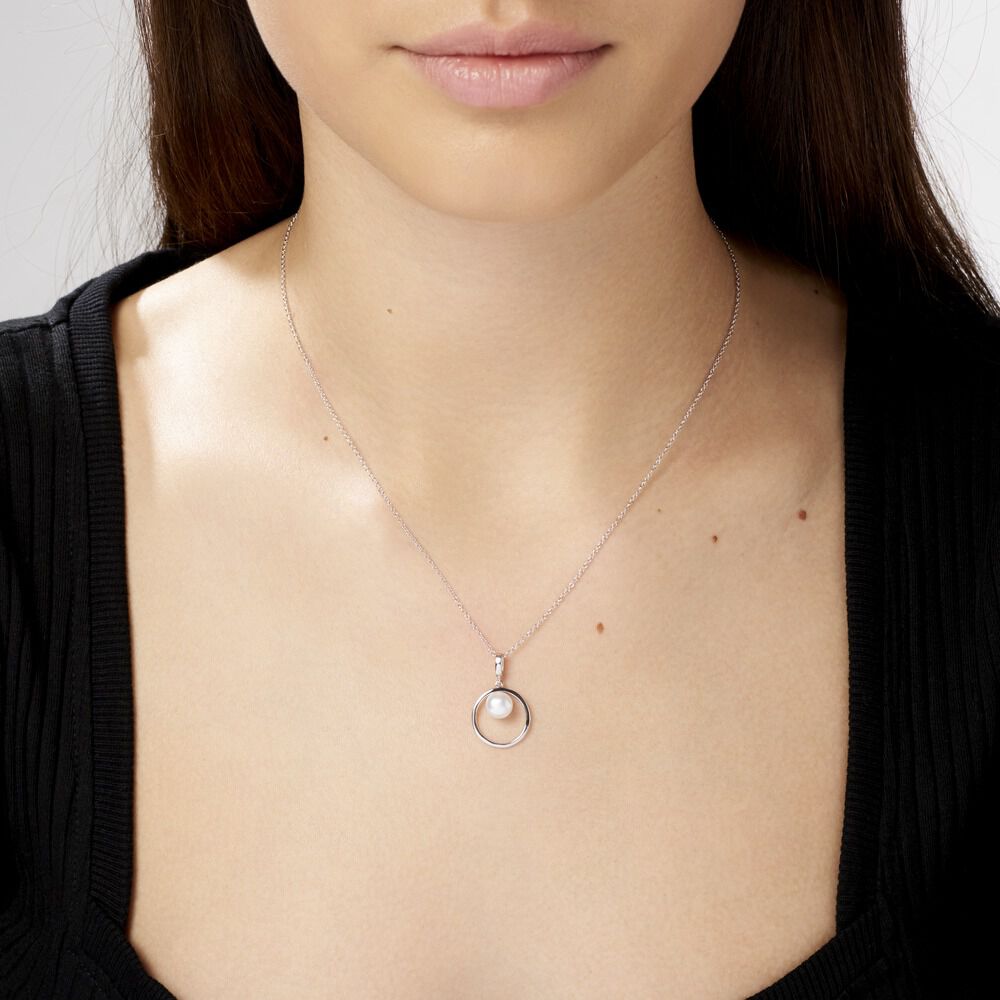 Collier Ivana Argent Blanc Perle De Culture - Colliers avec pierres Femme | Marc Orian