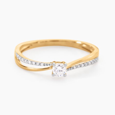Bague Solitaire Asia Or Jaune Diamant - Solitaires Femme | Marc Orian