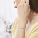 Bracelet Naomie Argent Blanc - Bracelets fantaisie Femme | Marc Orian