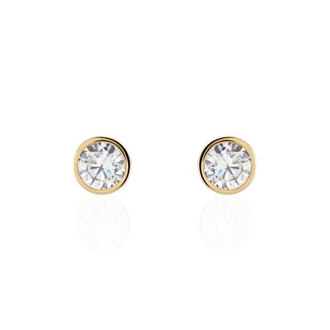 Boucles D'oreilles Puces Plaqué Or Niclaus Oxydes De Zirconium - Puces Femme | Marc Orian