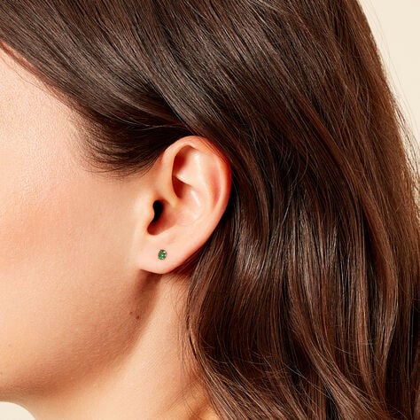 Boucles D'oreilles Puces Daria Or Jaune Oxyde De Zirconium - Nouveautés Famille | Marc Orian