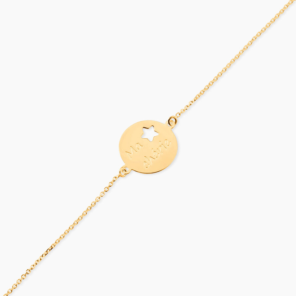 Bracelet Omelia Message Or Jaune - Bracelets Medailles Enfant | Marc Orian