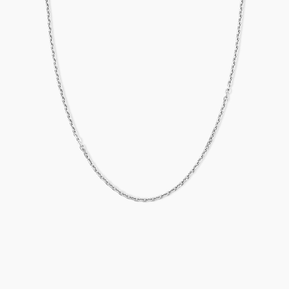 Cha&icirc;ne Claudine Argent Blanc - Colliers fantaisie Homme | Marc Orian
