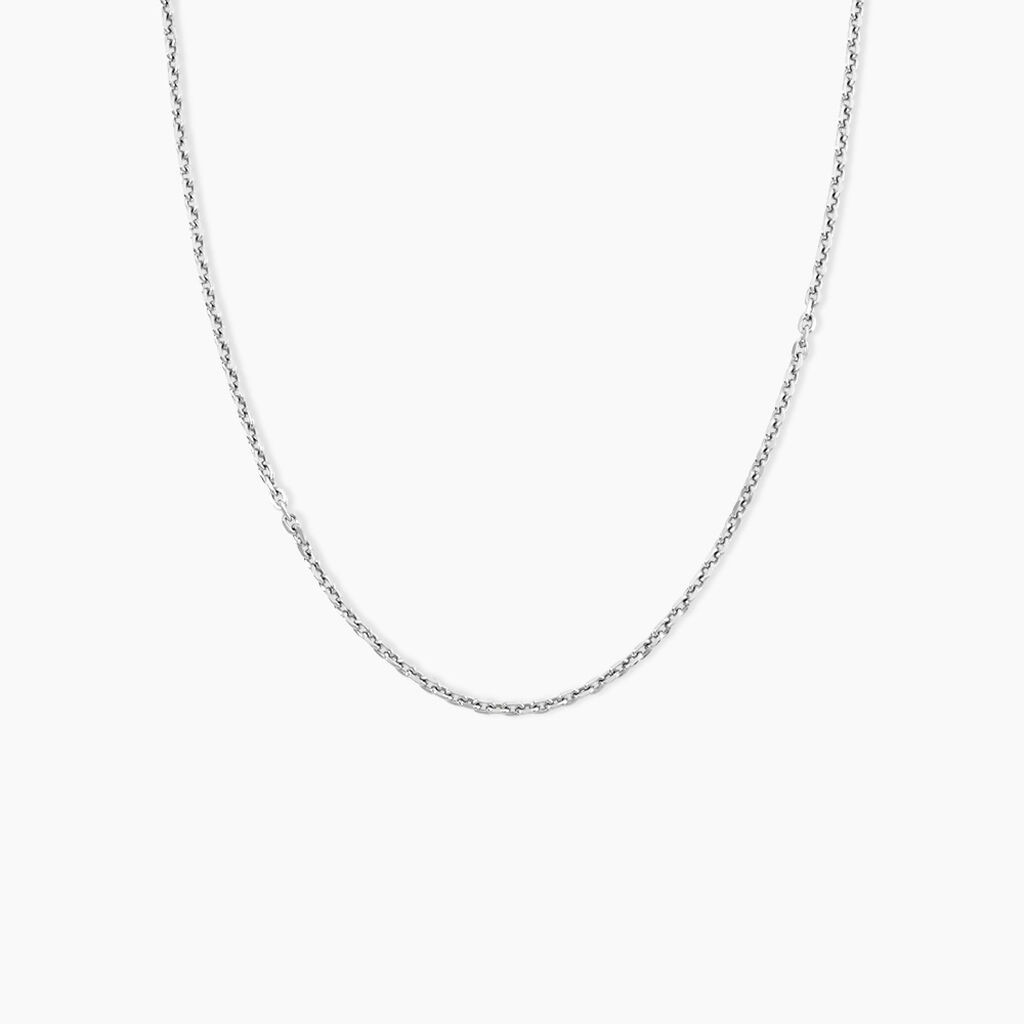 Cha&icirc;ne Claudine Argent Blanc - Colliers fantaisie Homme | Marc Orian