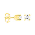 Boucles D'oreilles Puces Victoria Or Jaune Diamant - Puces Femme | Marc Orian