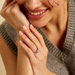 Solitaire Or Blanc Oxyde De Zirconium - Solitaires Femme | Marc Orian