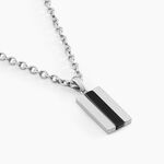 Collier Acier Vieillit Bedirhan Agate - Colliers avec pierres Homme | Marc Orian