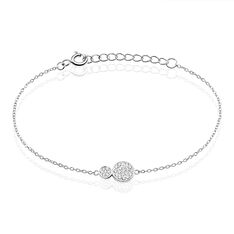 Bracelet Regina Argent Blanc Oxyde De Zirconium - Bracelets chaînes Femme | Marc Orian