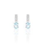 Boucles D'oreilles Puces Josefa Argent Blanc Oxyde De Zirconium - Puces Femme | Marc Orian