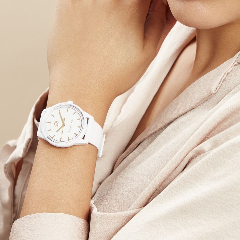 Montre Ice Watch Solar Power Blanc - Montres étanches Famille | Marc Orian