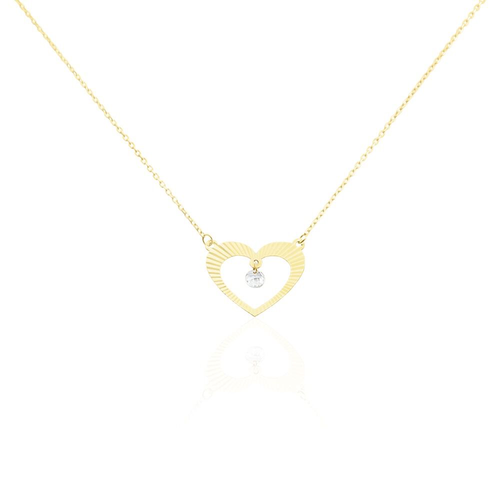 Collier Or Jaune Fyodor Oxyde De Zirconium - Colliers avec pierres Femme | Marc Orian