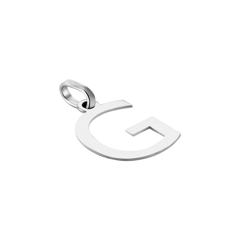 Pendentif Ionia Lettre Or Blanc - Pendentifs Famille | Marc Orian