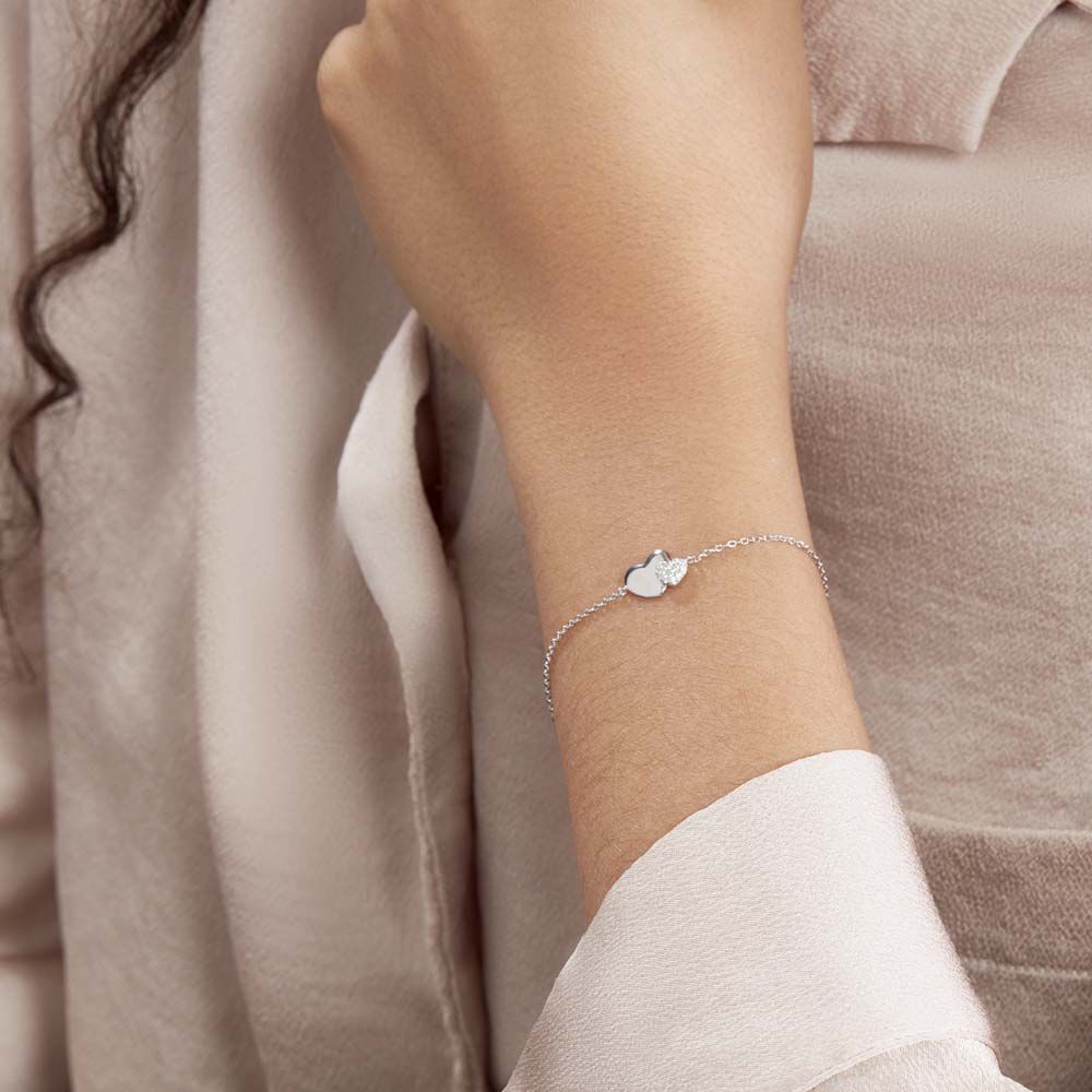 Bracelet Flamen Argent Blanc Oxyde De Zirconium - Bracelets chaînes Femme | Marc Orian