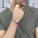 Bracelet Adonis Acier Blanc Pierre De Synthese - Bracelets cha&icirc;nes Homme | Marc Orian