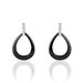 Boucles D'oreilles Pendantes Nelly Argent Blanc Céramique Et Oxyde - Pendantes Femme | Marc Orian