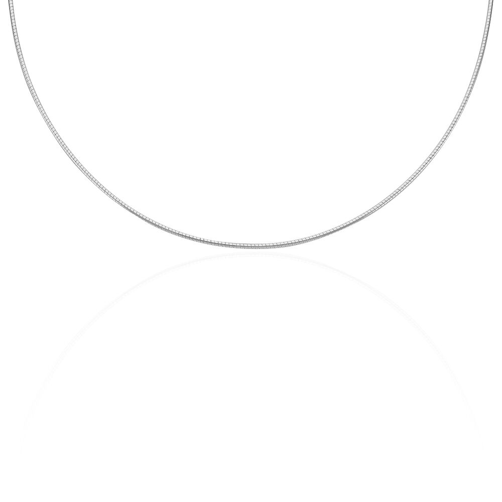 Chaîne Kassie Maille Omega Argent Blanc - Chaines Femme | Marc Orian